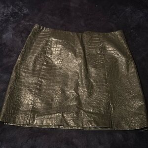 Leather skirt